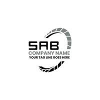 sab letra logo vector diseño, sab sencillo y moderno logo. sab lujoso alfabeto diseño