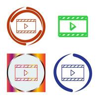 Unique Video and Animation Vector Icon