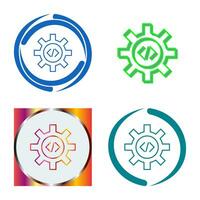 Unique Code Optimization Vector Icon