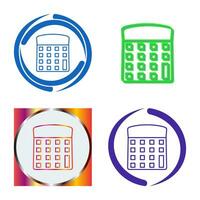 Unique Calculator Vector Icon