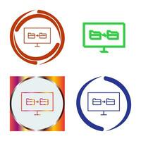 Unique File Sharing Vector Icon