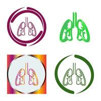 icono de vector de pulmones