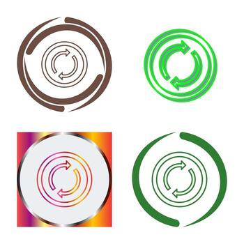 icono de vector de bucle