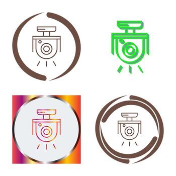 icono de vector de cámara de seguridad
