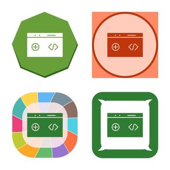 Unique Clean Code Vector Icon