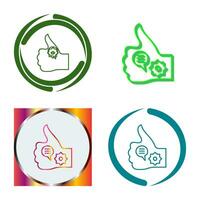 Unique Like Marketing Vector Icon