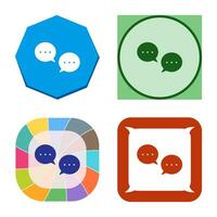 Unique Conversation Bubbles Vector Icon