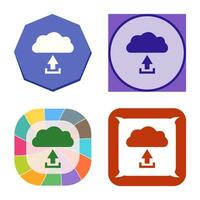 Unique Upload to Cloud Vector Icon