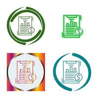 Financial Analytics Vector Icon