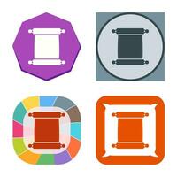 Scroll of Paper Vector Icon