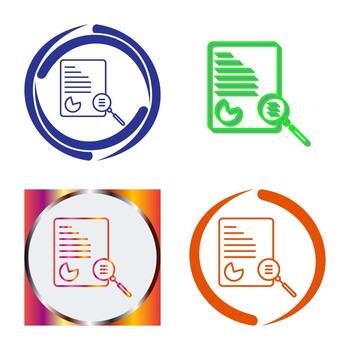 Unique Case Study Vector Icon