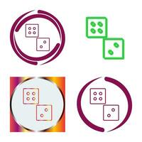 Unique Dice Vector Icon