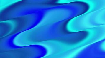 Abstract dual color gradient background with liquid style waves featured violet and blue. 3d Seamless looping video