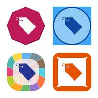 Unique Tag Vector Icon