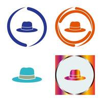 icono de vector de sombrero de mujer