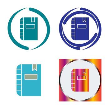 icono de vector de diario