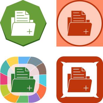 icono de vector de carpeta