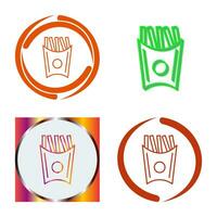 Unique French Fries Vector Icon