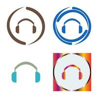 icono de vector de auriculares