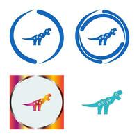 icono de vector de dinosaurio