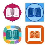 Unique Textbook Vector Icon