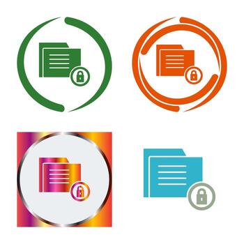 icono de vector de seguridad de datos