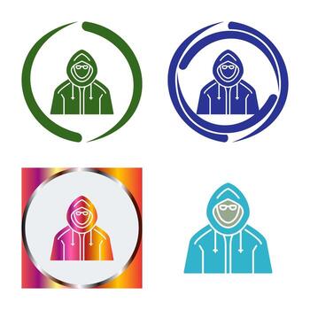 icono de vector de hacker