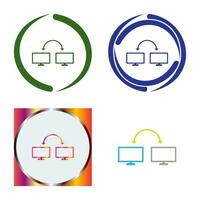 Unique Connected Systems Vector Icon