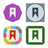 Unique Bookmarking Services Vector Icon