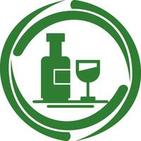 icono de vector de botella de vino