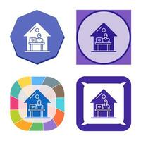 Work At Home Vector Icon