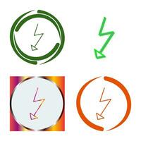 Unique Flash Vector Icon