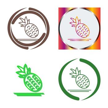 icono de vector de piña