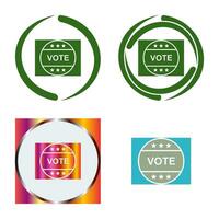 Vote Sticker Vector Icon