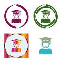 Graduate Student Vector Icon