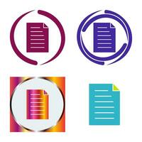 Unique Document Vector Icon