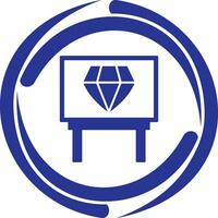 Diamond Exhibit Vector Icon