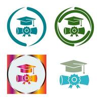 icono de vector de graduación