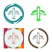 Flying Airplane Vector Icon