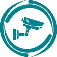 icono de vector de cámara de seguridad