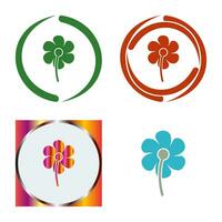 Small flowers Vector Icon