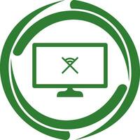 Unique Disconnected Network Vector Icon