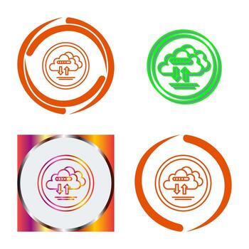 Cloud Data Vector Icon
