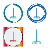 Fork picking Leaves Vector Icon