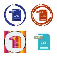 icono de vector xml