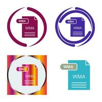 icono de vector de wma