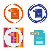 icono de vector de pdf