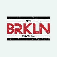 nuevo York brooklyn elegante camiseta y vestir resumen diseño. vector imprimir, tipografía, póster