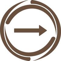 Unique Right Arrow Vector Icon