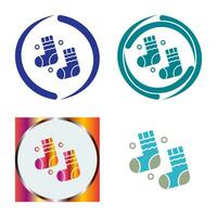 Winter Socks Vector Icon